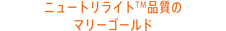 ニュートリライトTM品質のマリーゴールド