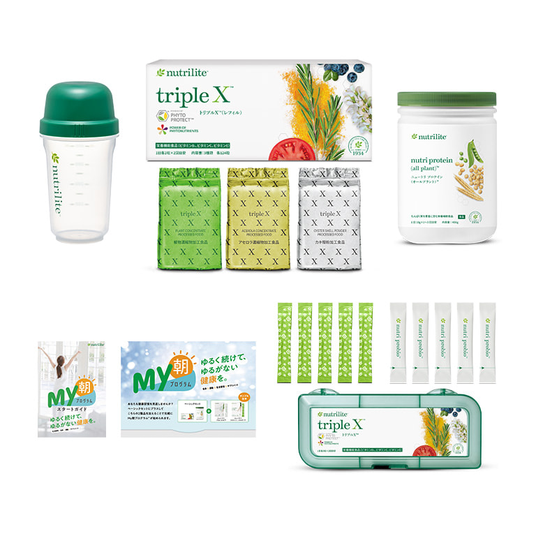 NUTRILITE Nutri Protein & triple X セット ニュートリライト ベーシックセット | ニュートリライト